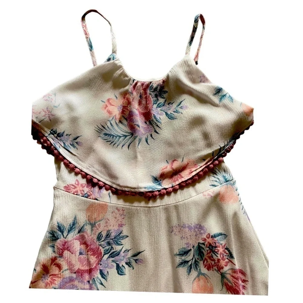 ART CLASS-GIRLS FLORAL MAXI DRESS-SIZE XS 4/5